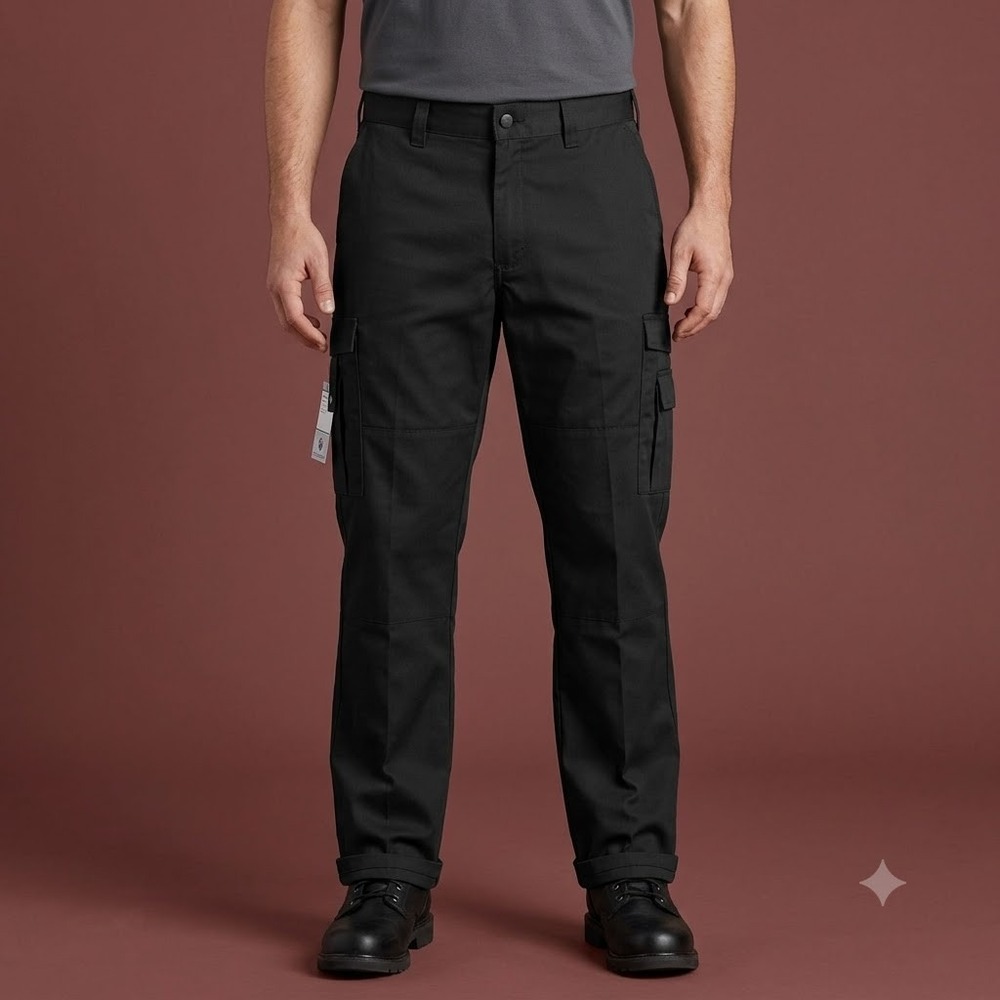 Liberty Uniform EMS Trousers Men's 48‎ Black Cargo Work Pants New